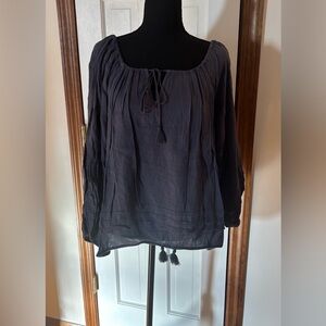 Ralph Lauren Navy Blue Blouse